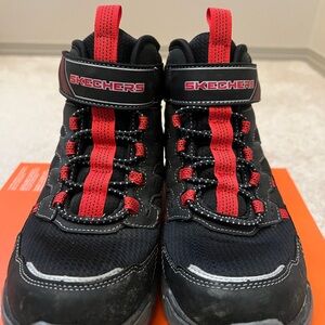 Skechers Kids' Black and Red Sneakers